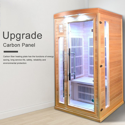 Capacidad de la persona de Heater Wooden Infrared Sauna Room 2 del panel del carbono