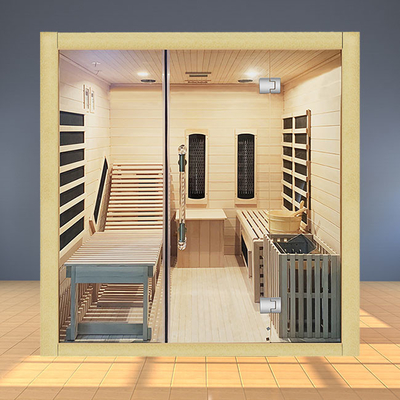El espectro completo ISO9000 combinó el sitio infrarrojo de la sauna del vapor para la persona de la familia 3