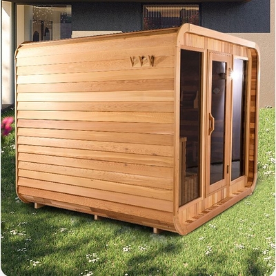 Cedro Rojo Canadiense Cubo Madera Vapor Sala Sauna Aire Libre Tradicional