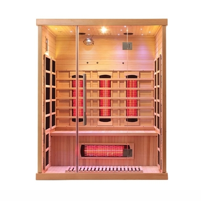 comodidad infrarroja lejana y seguridad de cristal moderadas transparentes de la sauna de 100-178kg Smatmak