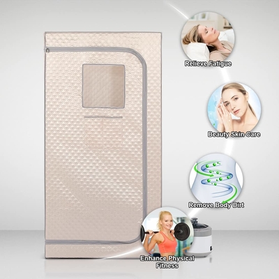 1 persona Sauna portátil para el hogar Sauna de cuerpo completo Portátil de pie Sauna húmeda interior