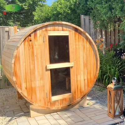 Spa de vapor seco de madera a fuego en exteriores barril impermeable Sauna Sala de jardín Uso