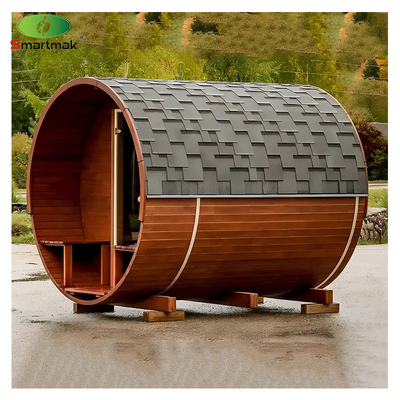 Sauna de madera sólida resistente al agua para exteriores 2 - 6 personas