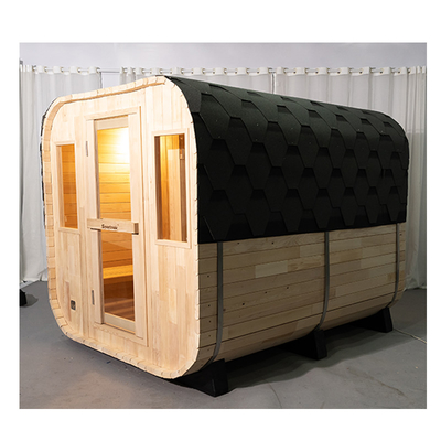 Sauna seca al aire libre personalizada de cedro para 5-6 personas