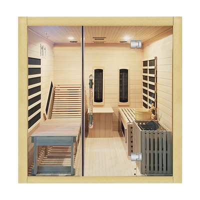 persona infrarroja seca de madera del sitio 4 de la sauna del vapor 6000w