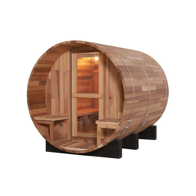 Madera Cedar Outdoor Sauna Room de la sauna del barril de la persona de la atención sanitaria 4 de la familia