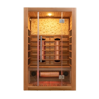 Gente roja de Cedar Home Sauna Traditional Two del espectro completo