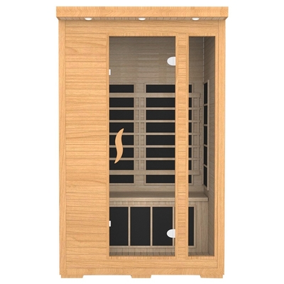 Sauna infrarroja de la persona roja canadiense casera de Cedar Wood 2 para esculpir del cuerpo