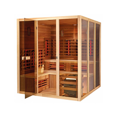 Madera canadiense de la cicuta del vapor de 5 personas del sitio infrarrojo de la sauna