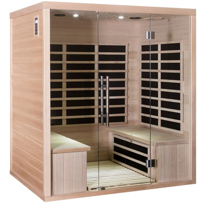 Sitio infrarrojo rojo de la sauna de Cedar Wood Carbon Panel Far para la persona del hogar 4