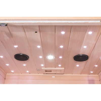 Sitio infrarrojo rojo de la sauna de Cedar Wood Carbon Panel Far para la persona del hogar 4
