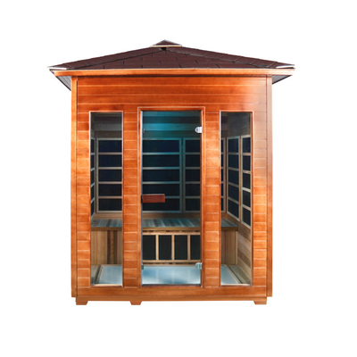 Sitio al aire libre infrarrojo de la sauna del panel del carbono para la persona 3