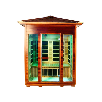 Sitio al aire libre infrarrojo de la sauna del panel del carbono para la persona 3