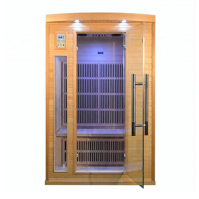 Capacidad de la persona de Heater Wooden Infrared Sauna Room 2 del panel del carbono