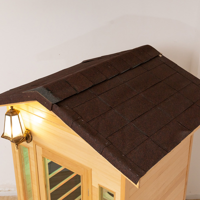 Sauna seca infrarroja al aire libre de madera sólida de 2 personas con las tablas impermeables