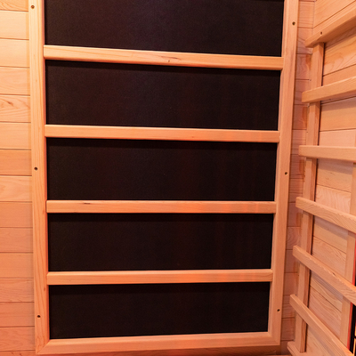 Las personas infrarrojas del sitio 2 de la sauna del espectro completo al aire libre de madera de la cicuta de Canadá clasifican