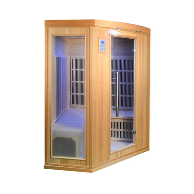 Sauna infrarroja lejana interior de madera de la esquina de la persona del hogar 3 - 4 del diseño con el EMF bajo
