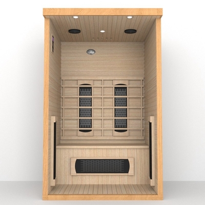 Emf bajo infrarrojo lejano 1750W del sitio de la sauna de la persona de madera de la cicuta 2