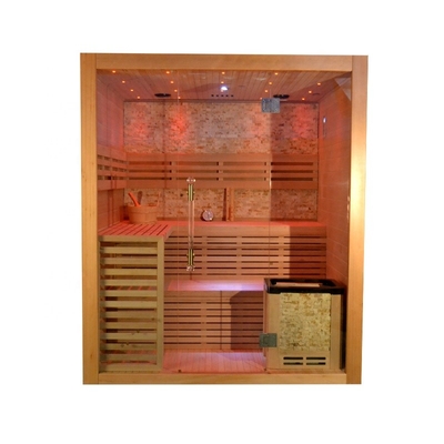 Las saunas interiores caseras de madera de la cicuta cuecen los cuartos al vapor para la persona 4 - 6