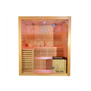 Las saunas interiores caseras de madera de la cicuta cuecen los cuartos al vapor para la persona 4 - 6
