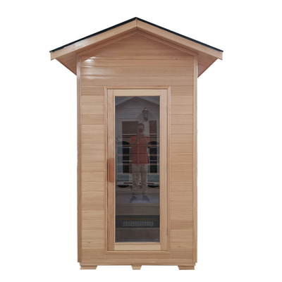 Sitio al aire libre de madera sólido moderno de la sauna para 1 persona