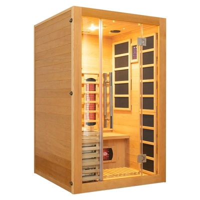 Sauna de vapor de infrarrojos de combinación tradicional Tamaño para 2 personas