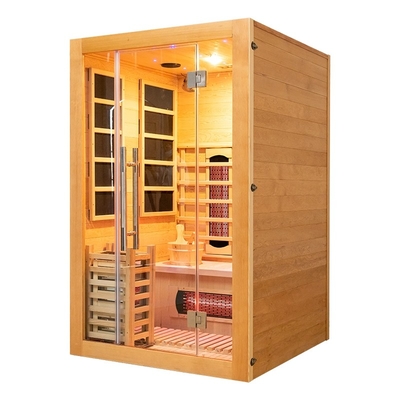 Sauna de vapor de infrarrojos de combinación tradicional Tamaño para 2 personas