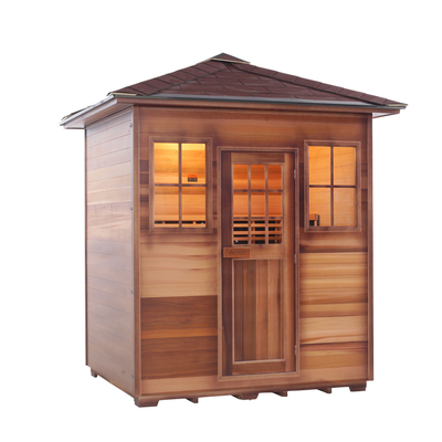 Hemlock canadiense tradicional 3 - Sauna seca para 4 personas al aire libre