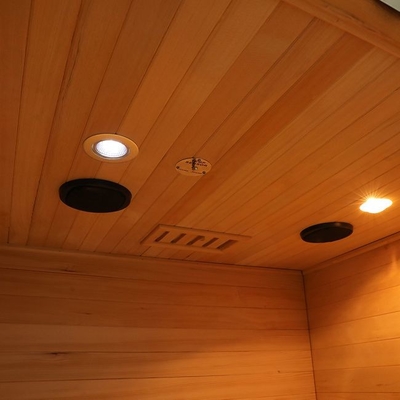 Sitio de vapor de madera de la estufa eléctrica interior canadiense de la cicuta para la persona 2