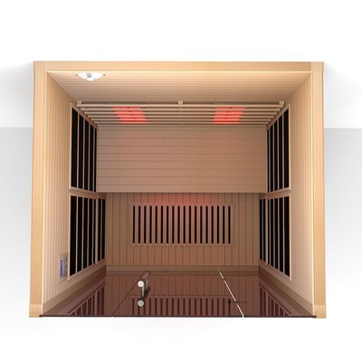 Calentador de panel de carbono de espectro completo cerca de sauna de infrarrojo lejano para 2 personas