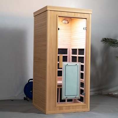 1 sitio interior de la sauna de Mini Wooden Full Spectrum Dry de la persona con el EMF bajo