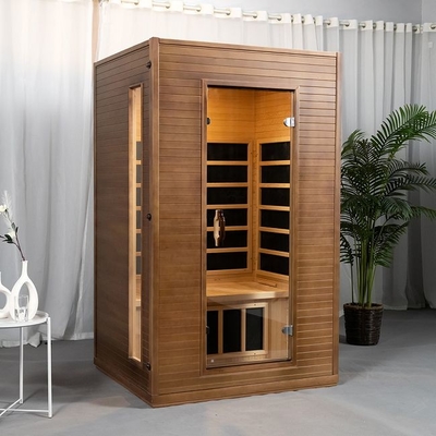 El panel de madera sólido interior Heater Far Infrared Sauna Room del carbono para la persona 2