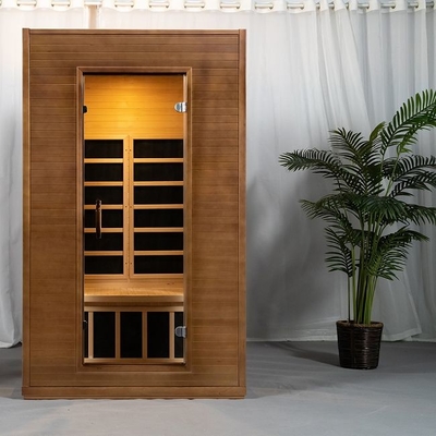 El panel de madera sólido interior Heater Far Infrared Sauna Room del carbono para la persona 2
