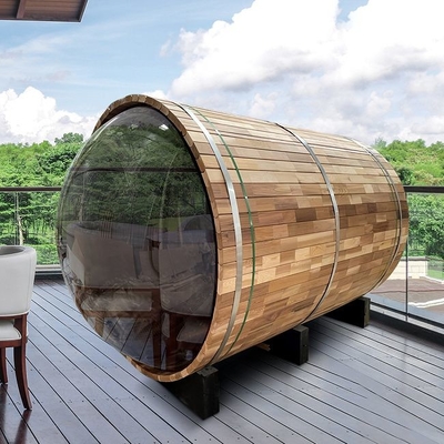 Calentador al aire libre de Cedar Barrel Saunas With Electric de la opinión panorámica de la capacidad grande