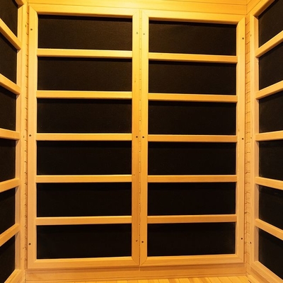 Calentadores interiores radiantees Mini Wooden Infrared Sauna 1 - del carbono persona 2