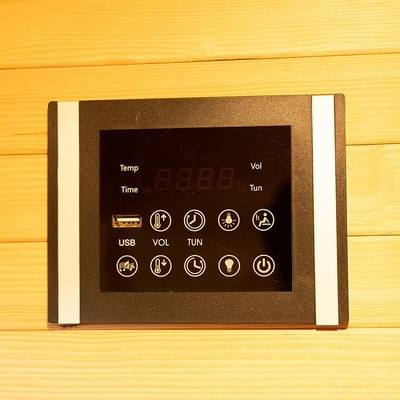 Calentadores interiores radiantees Mini Wooden Infrared Sauna 1 - del carbono persona 2