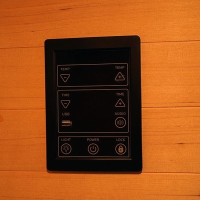 Sitio de madera de la sauna del vapor tradicional interior del uso del hogar 3KW para 2 personas