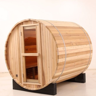 Persona tradicional de madera sólida de Heater Barrel Outdoor Steam Sauna 8