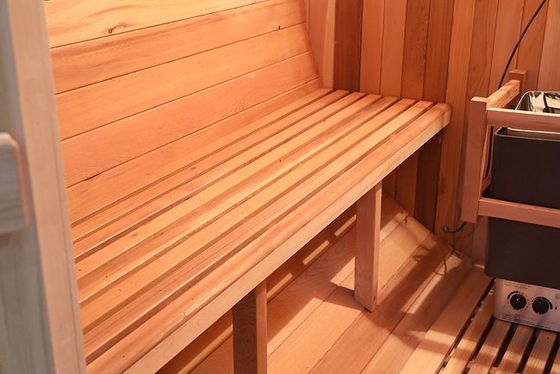 Persona tradicional de madera sólida de Heater Barrel Outdoor Steam Sauna 8