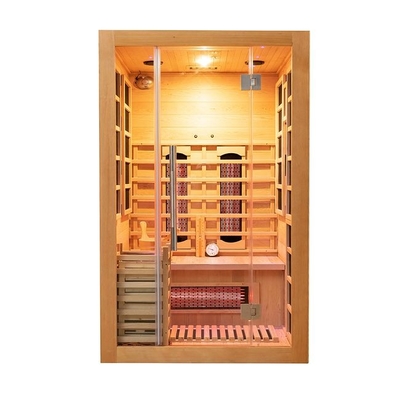 Pequeña persona de madera interior de la sauna 2 de la combinación del infrarrojo y del vapor