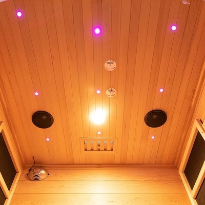 Pequeña persona de madera interior de la sauna 2 de la combinación del infrarrojo y del vapor