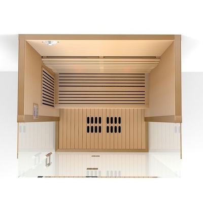Espectro completo y sauna infrarroja de la persona de Heater Solid Wood 2 del carbono para el hogar