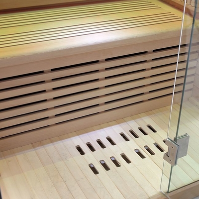 Espectro completo y sauna infrarroja de la persona de Heater Solid Wood 2 del carbono para el hogar