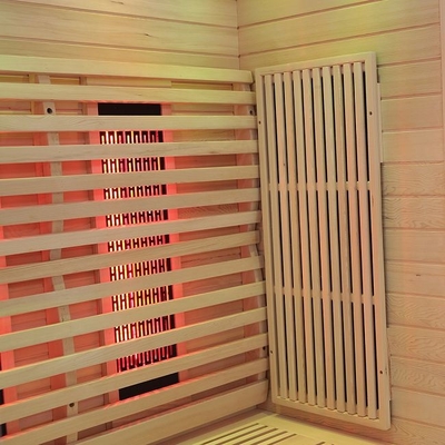 Espectro completo y sauna infrarroja de la persona de Heater Solid Wood 2 del carbono para el hogar