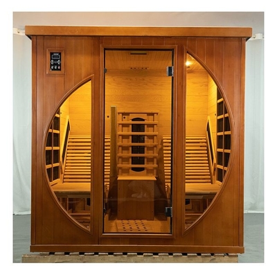 Sauna de infrarrojos lejanos portátil para 2-3 personas con calentador de carbono de espectro completo controlado digitalmente