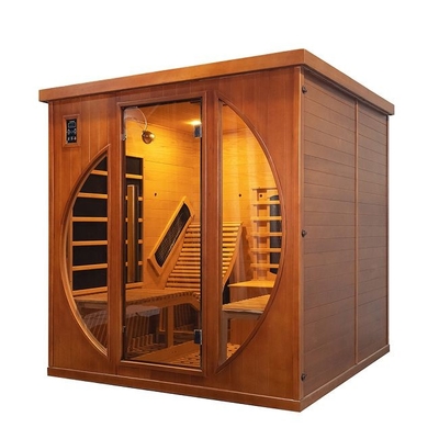 Panel de carbono de espectro completo Sauna de infrarrojo lejano Cedrón rojo 0.C - 65.C Temperatura de funcionamiento