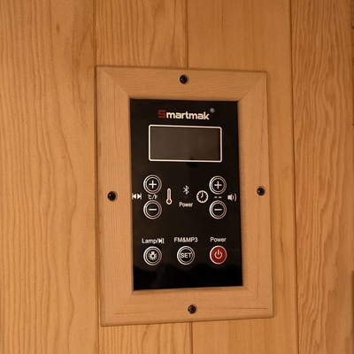 Panel de carbono de espectro completo Sauna de infrarrojo lejano Cedrón rojo 0.C - 65.C Temperatura de funcionamiento