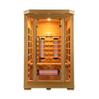 EMF bajo de la sauna infrarroja interior de madera de la persona 1750W 2