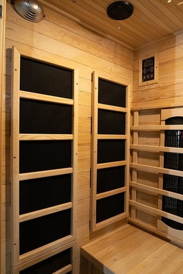 EMF bajo de la sauna infrarroja interior de madera de la persona 1750W 2