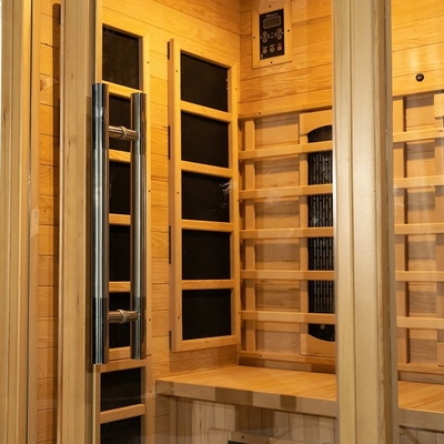 EMF bajo de la sauna infrarroja interior de madera de la persona 1750W 2